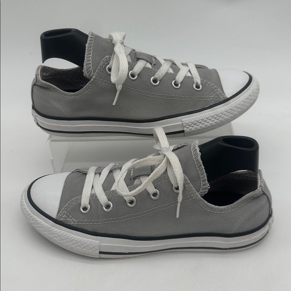 Converse Chuck Taylor Double Tongue Dolphin Gray/Fuschia Girl's Size 3 Sneakers